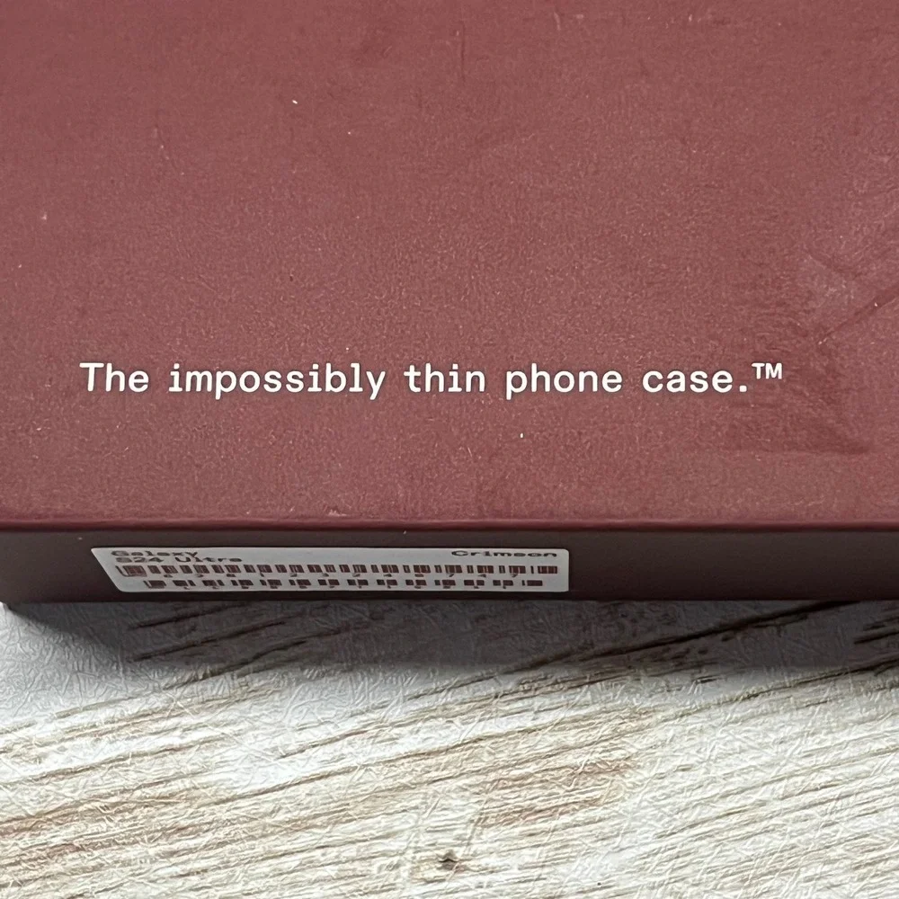 Latercase Crimson Red Galaxy S24 Ultra Phone‎ Case Impossibly Thin New Open Box